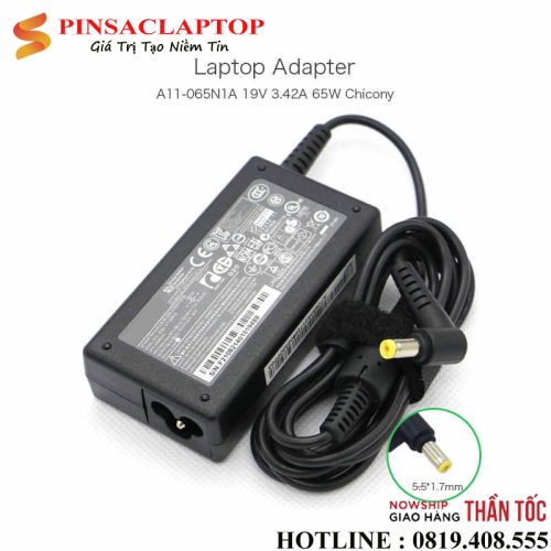Adapter Sac Laptop Acer 19V 65W Chan Thuong