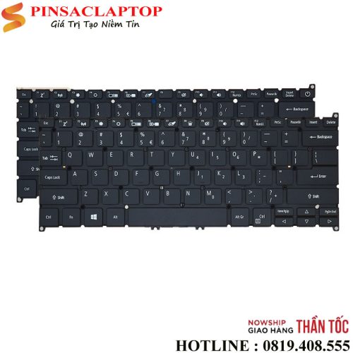Ban phim Keyboard laptop acer SP531 51