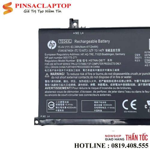Battery Pin Laptop HP TE04XL Zin