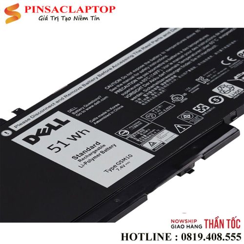 Pin Laptop Dell Latitude 3160 E5250 E5450 E5550 G5M10 51Wh 1 Battery Pin dell Latitude E5470 51Wh