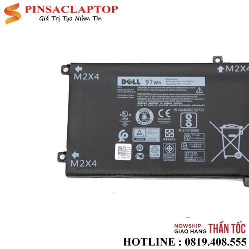 Pin Battery Laptop Dell 9560 97Wh