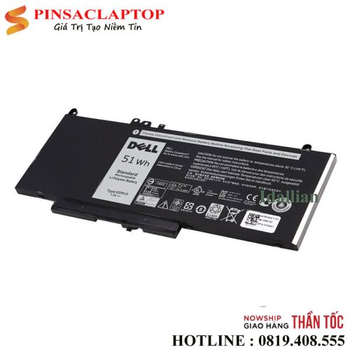 Pin Laptop Dell Latitude 3160 E5250 E5450 E5550 G5M10 51Wh 3 Pin Battery dell Latitude G5M10