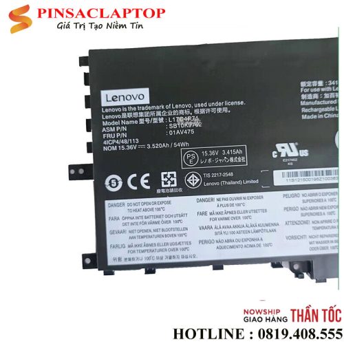 Pin Laptop Lenovo X1 Yoga 2018 L17C4P71 01AV475 SB10K97624 L17M4P71 01AV474 SB10K97623 L17M4P73 01AV499 SB10K97638