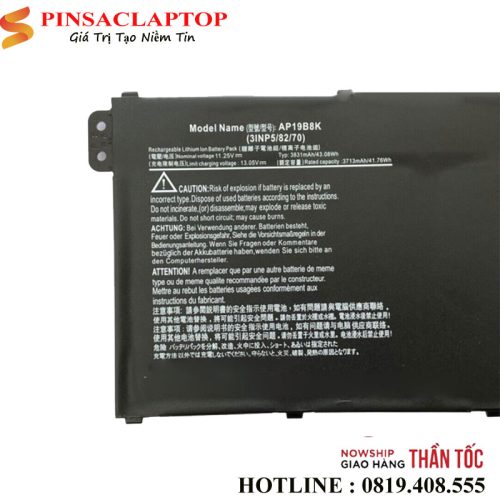 Pin laptop Acer AP19B8K Zin