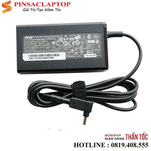 Sac adapter Laptop Acer 65W Chan Nho