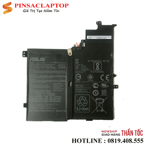 pin Battery Laptop asus C21N1701